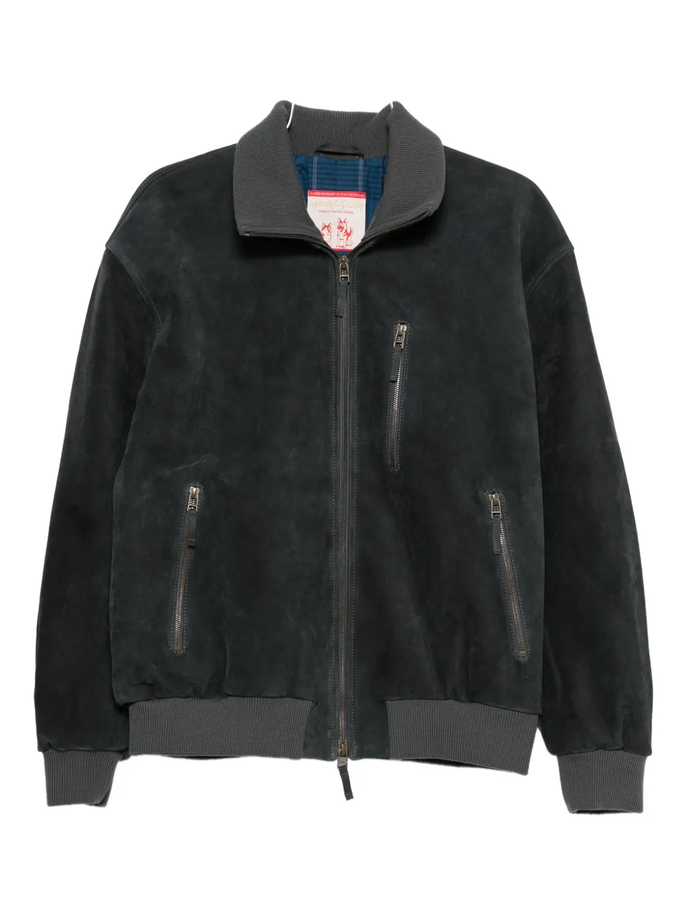 A Kind of Guise suede bomber jacket - Nero