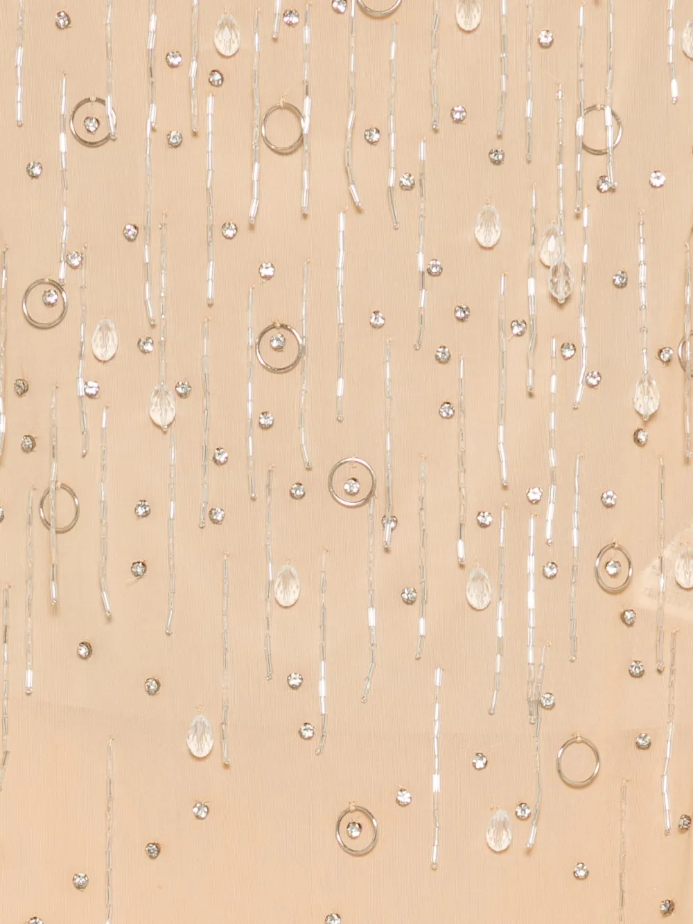 Patrizia Pepe Midi-rok met juwelen Beige