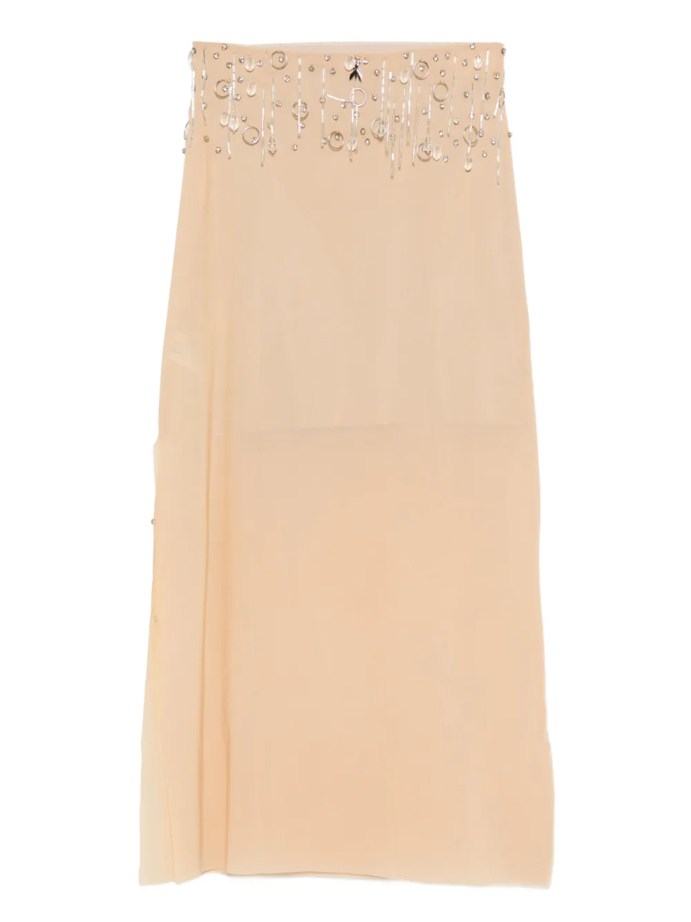 Patrizia Pepe jeweled midi skirt - Beige