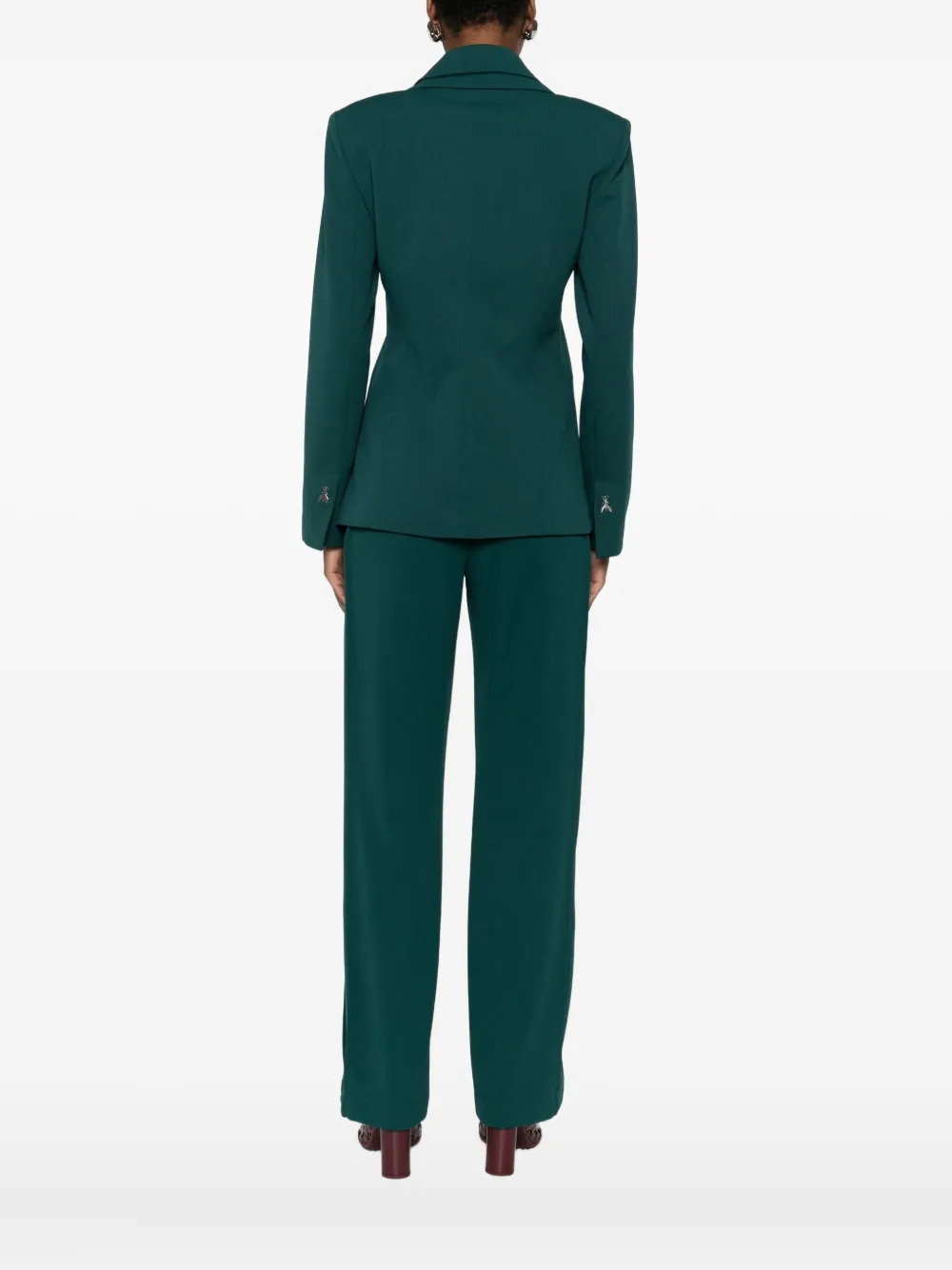 Patrizia Pepe Single-breasted Blazer In Green