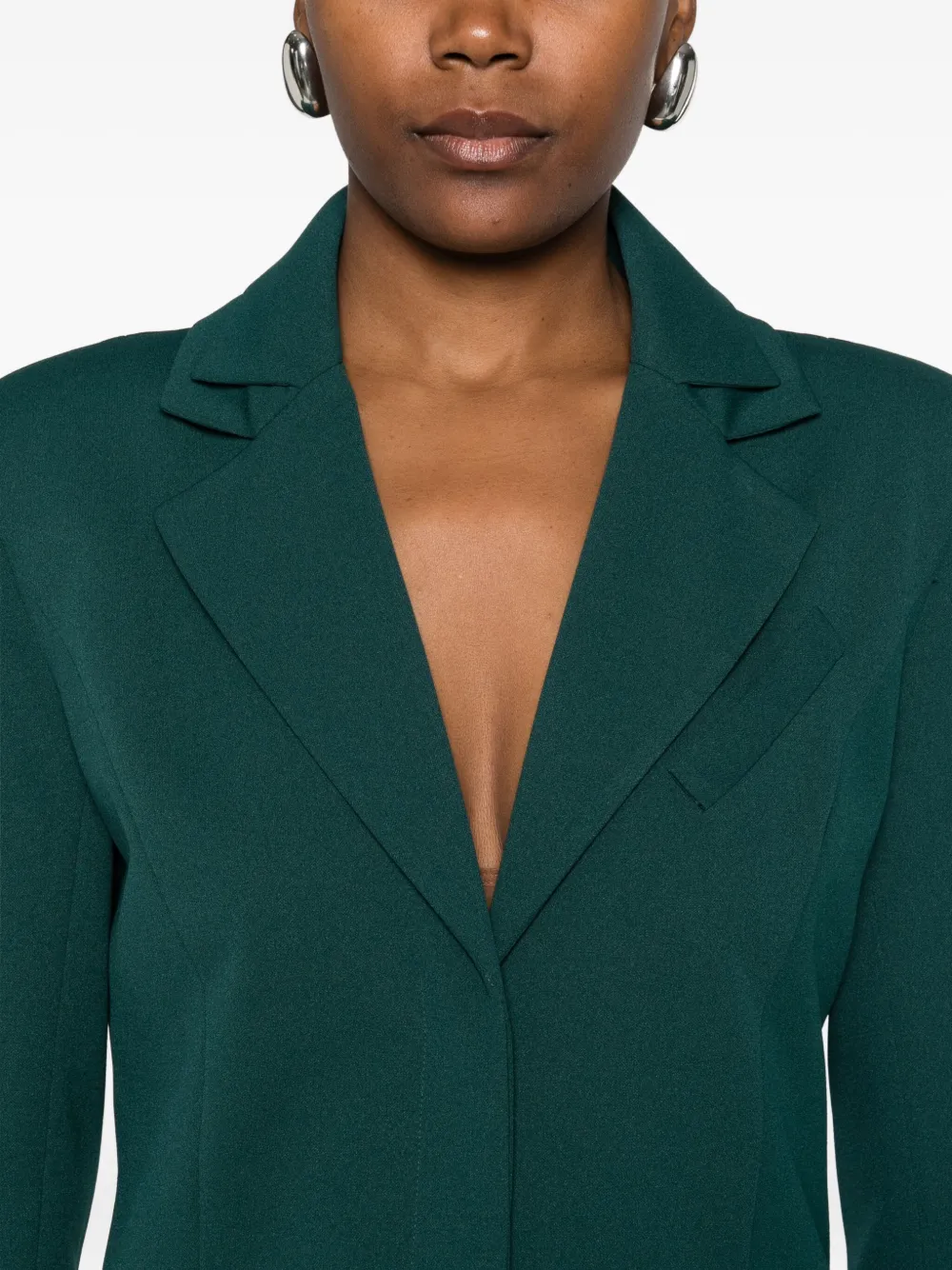 Patrizia Pepe Single-breasted Blazer In Green