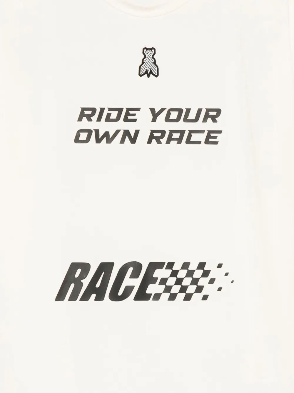 Patrizia Pepe Long-sleeve Racing T-shirt In White