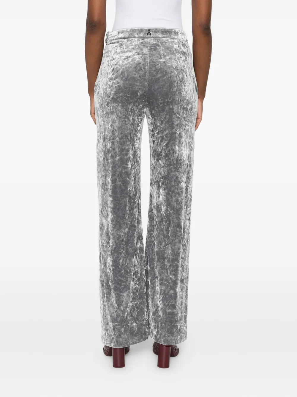 Patrizia Pepe Fluwelen broek Grijs