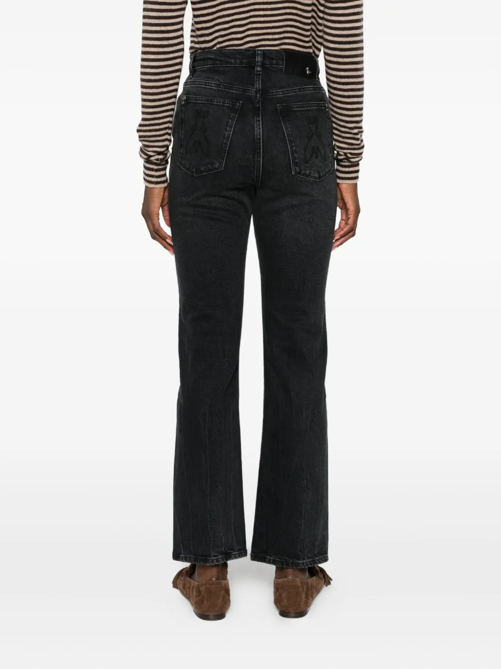 Patrizia Pepe Jeans met logo-applicatie Zwart