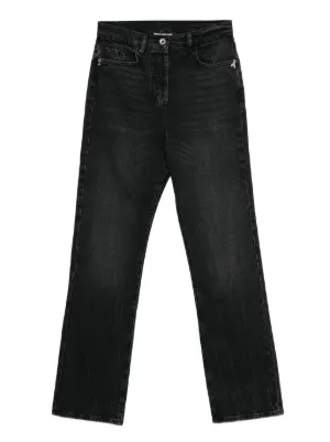 MM6 Maison Margiela wide-leg Denim | Black | FARFETCH
