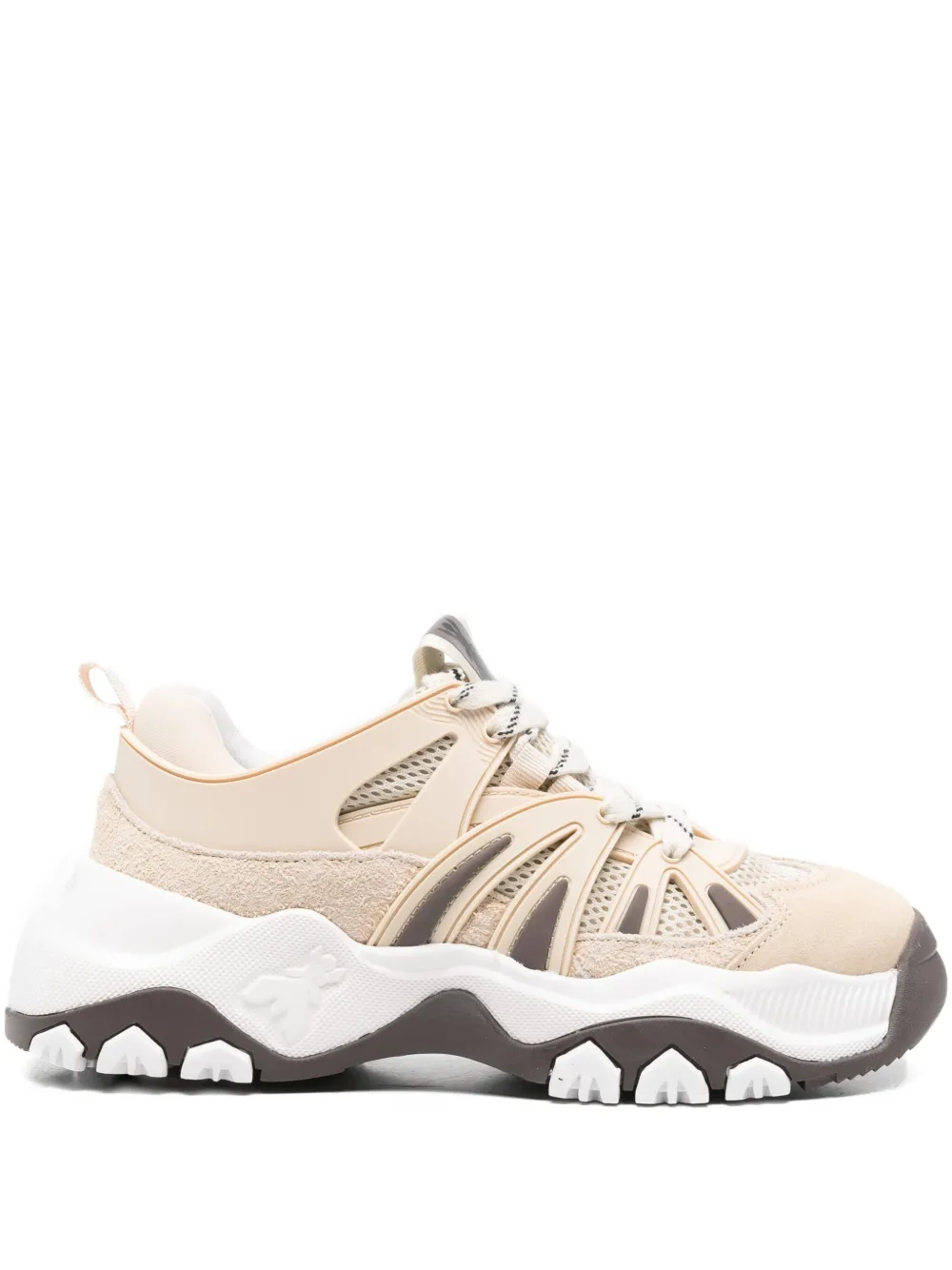 Patrizia Pepe Leren sneakers Beige