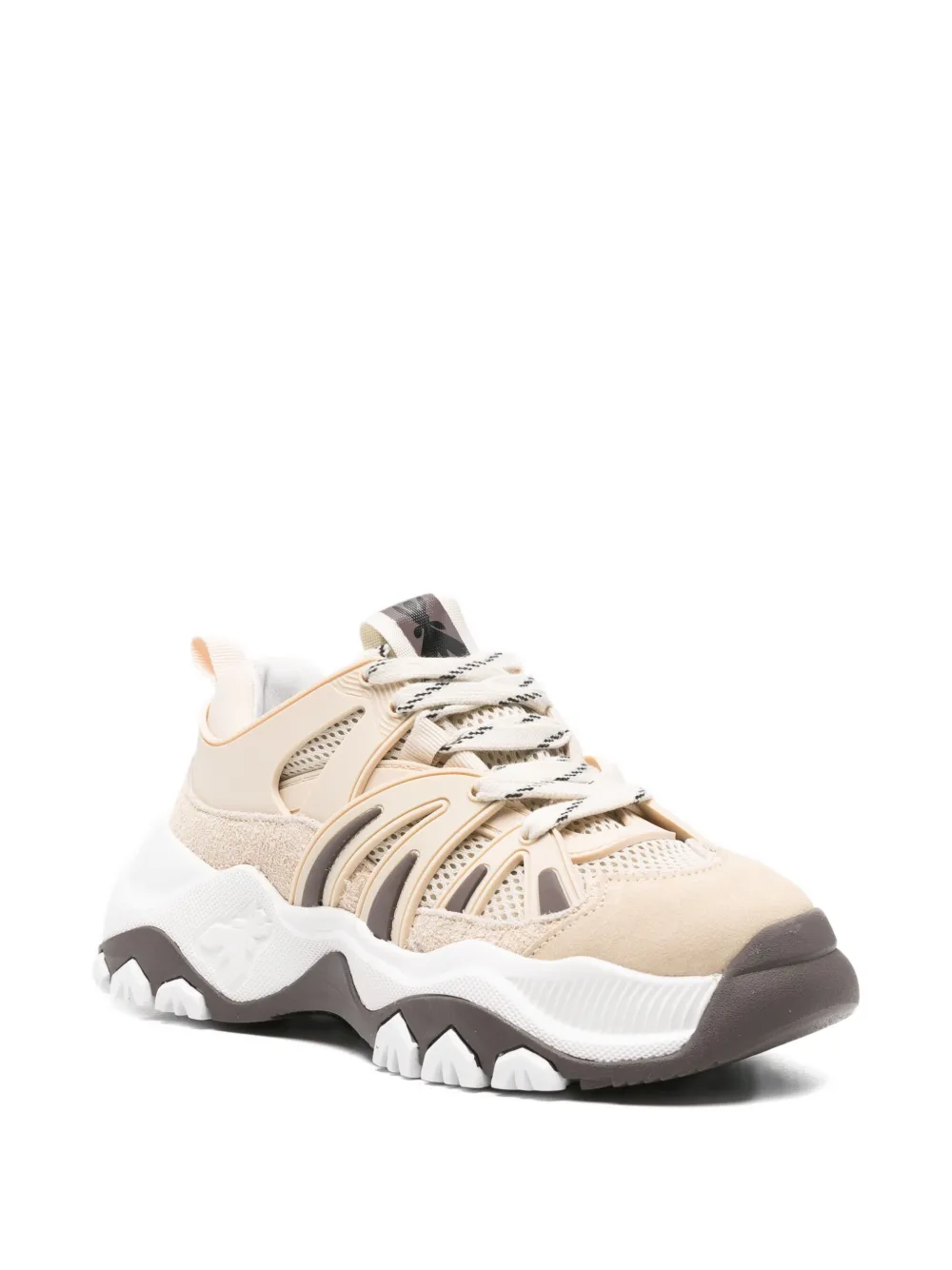Patrizia Pepe Leren sneakers Beige