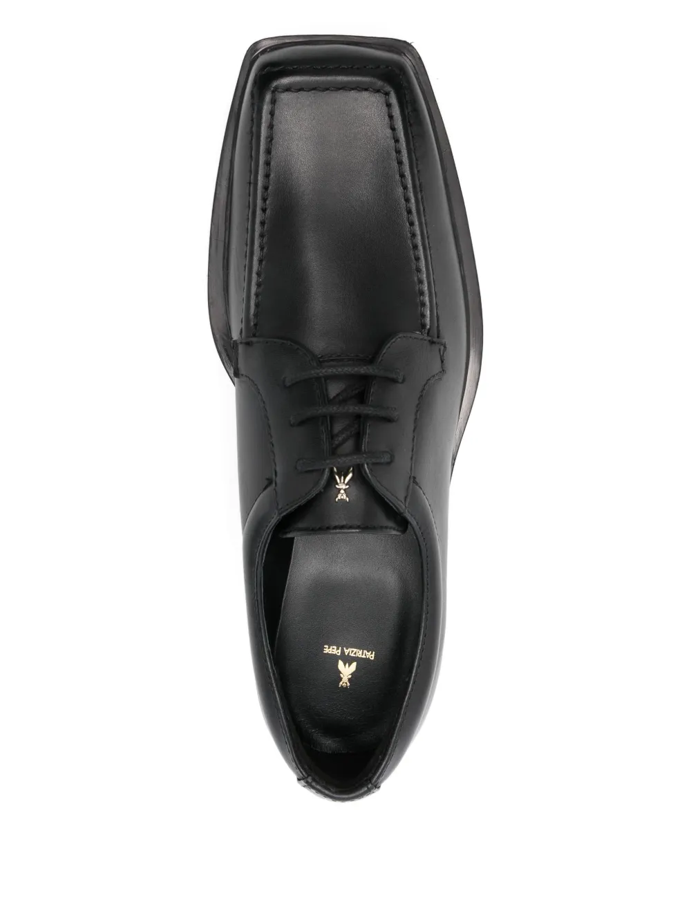 Patrizia Pepe Leren derby schoenen Zwart