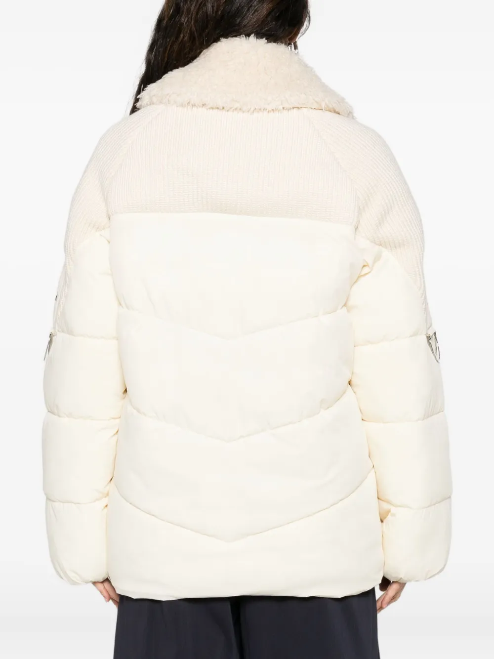 Patrizia Pepe Donsjack met rits Wit