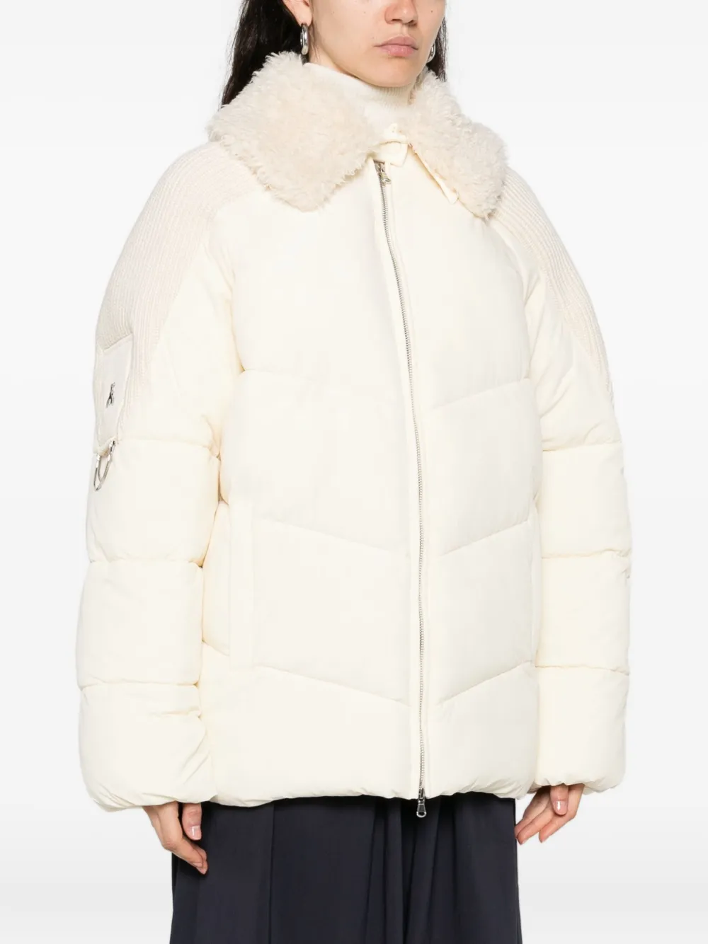 Patrizia Pepe Donsjack met rits Wit