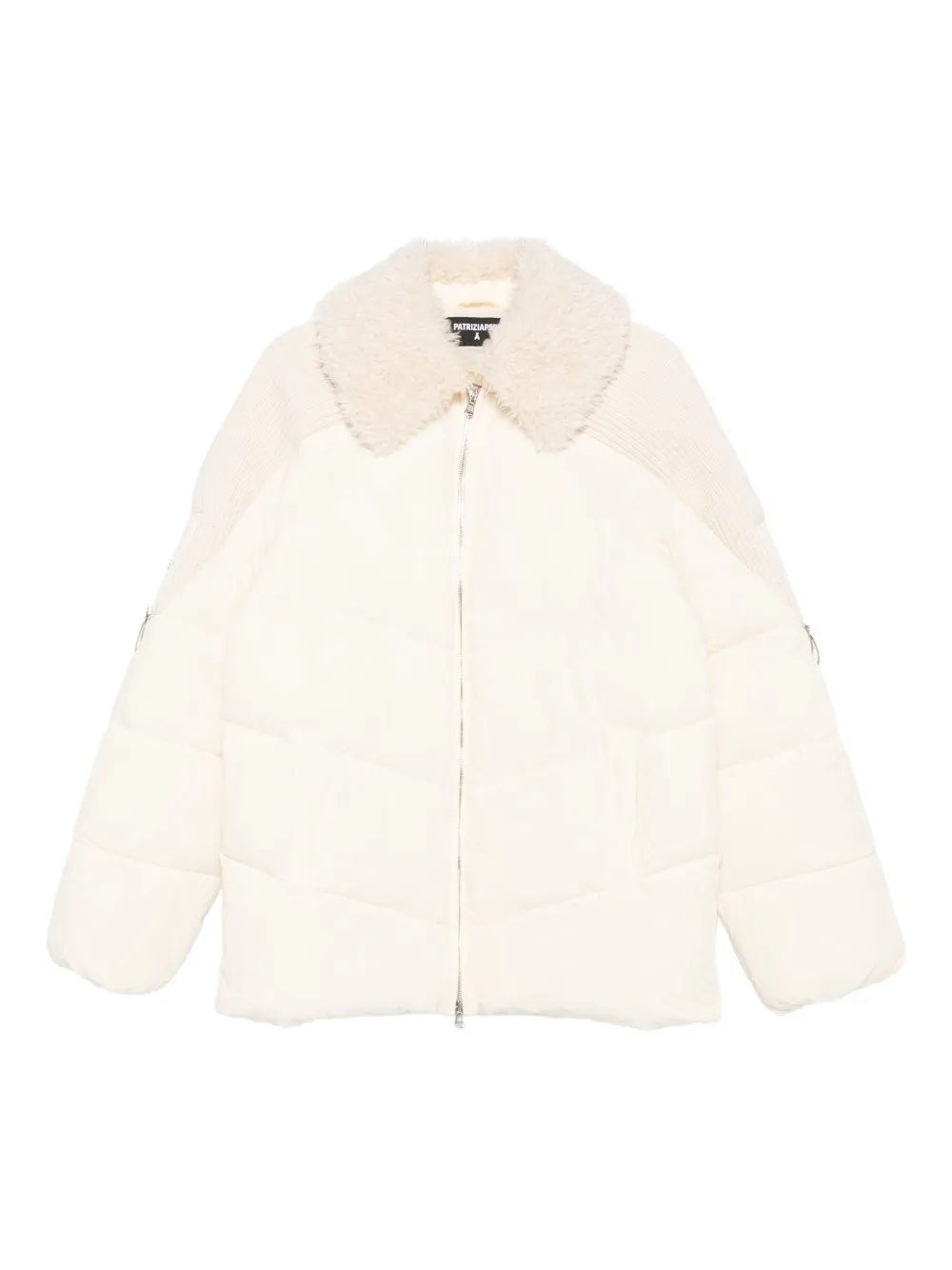 Patrizia Pepe zip-up puffer jacket | White | Image 1