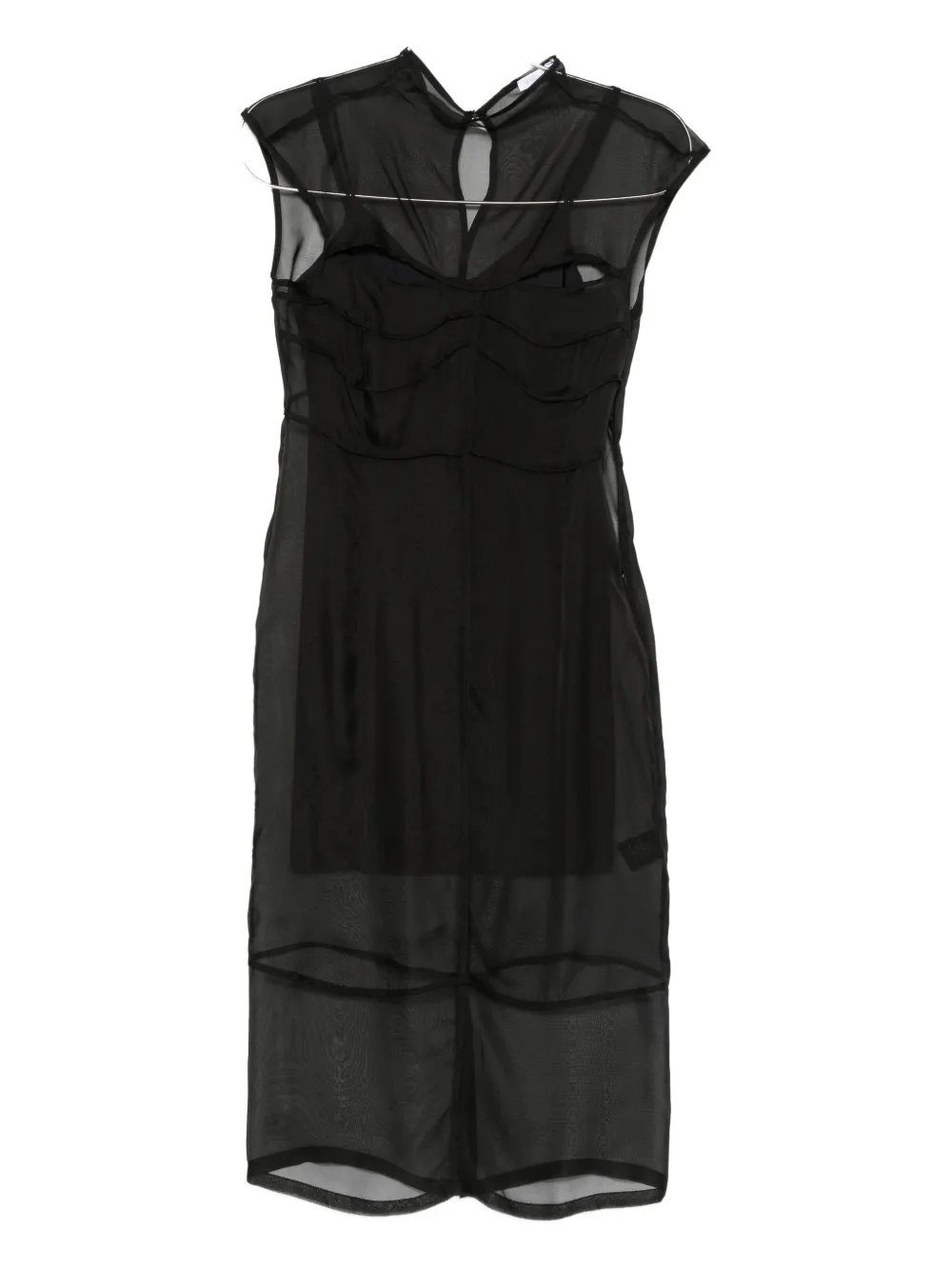 Patrizia Pepe sleeveless midi dress - ブラック Patrizia Pepe sleeveless midi dress - ブラック