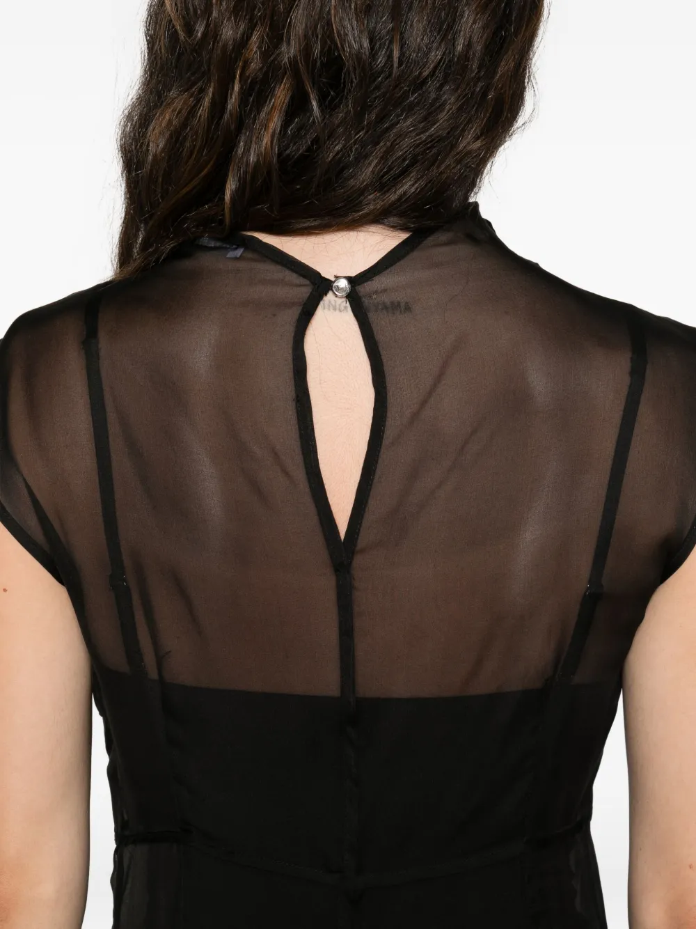 Patrizia Pepe Mouwloze midi-jurk Zwart