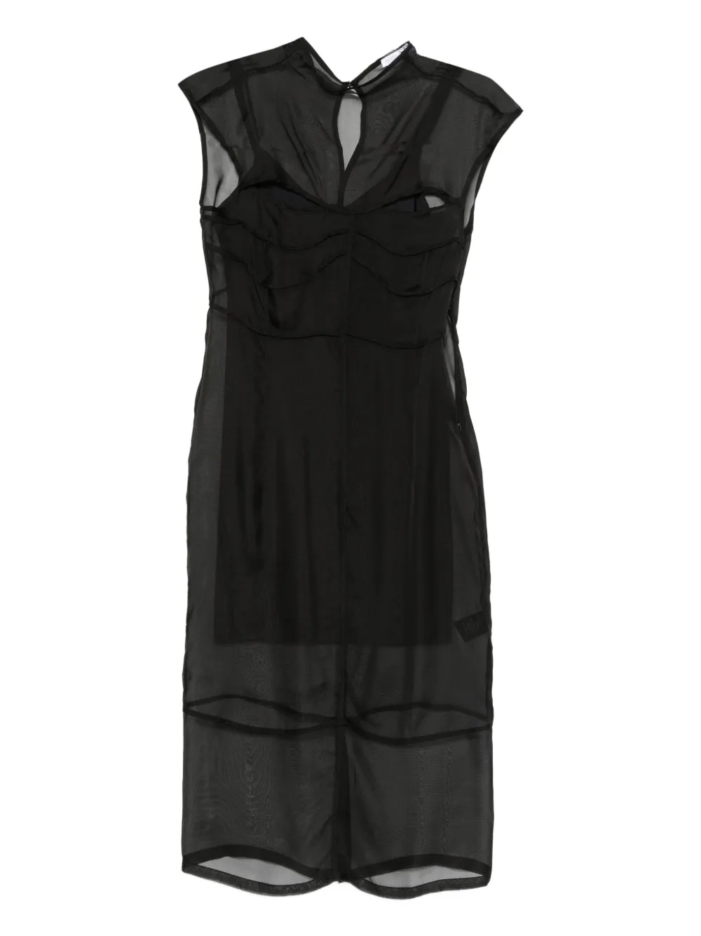 Patrizia Pepe sleeveless midi dress - Schwarz