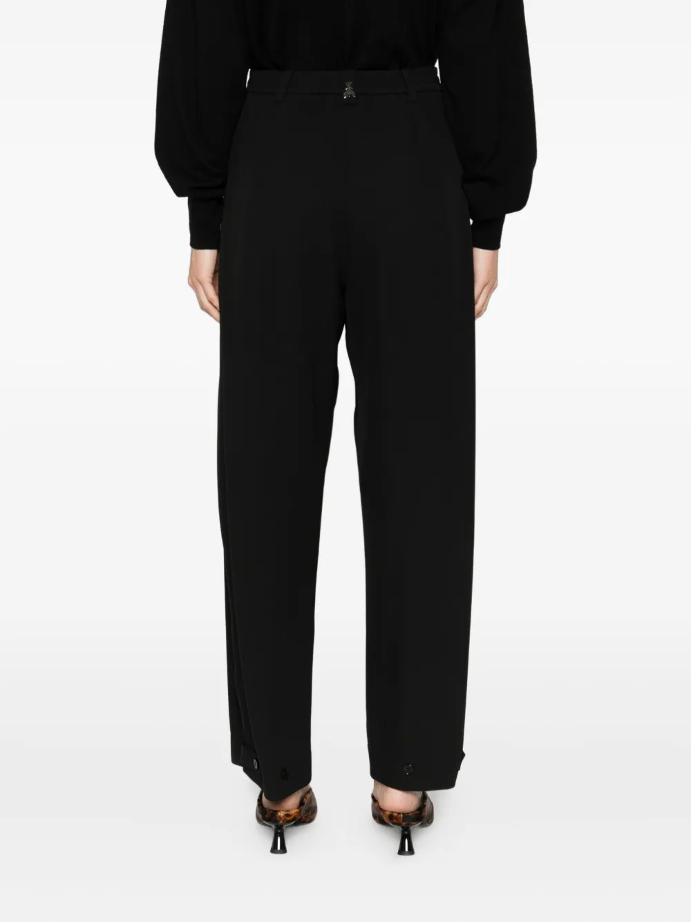 Patrizia Pepe Wide-leg Trousers In Blue