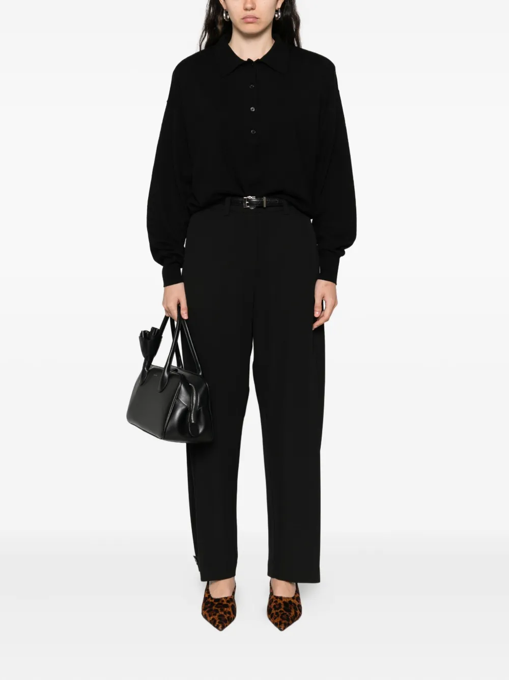 Patrizia Pepe Wide-leg Trousers In Blue