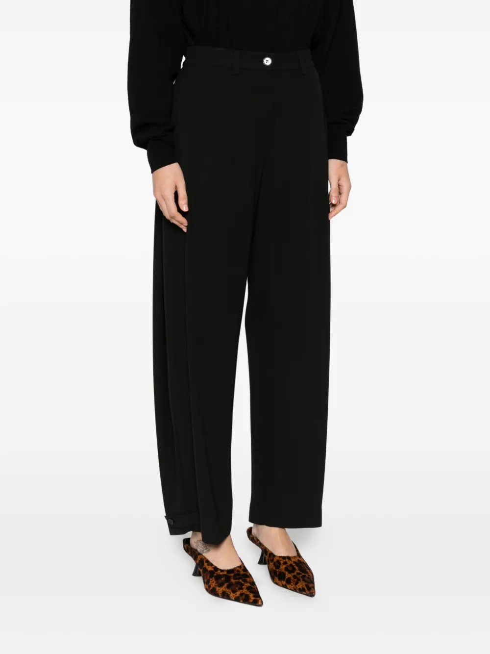 Patrizia Pepe Wide-leg Trousers In Blue