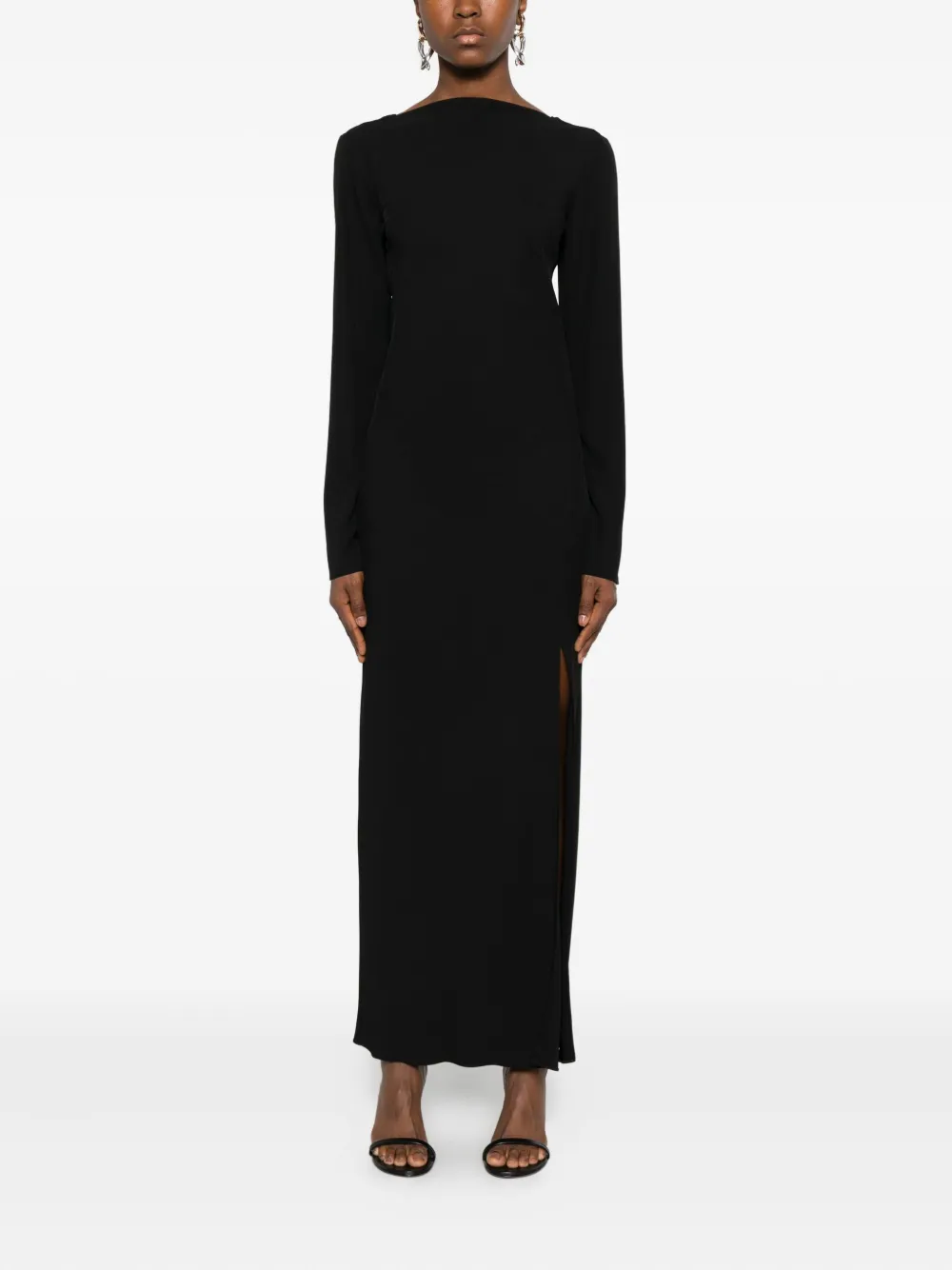 Patrizia Pepe Jurk met zijsplit Zwart