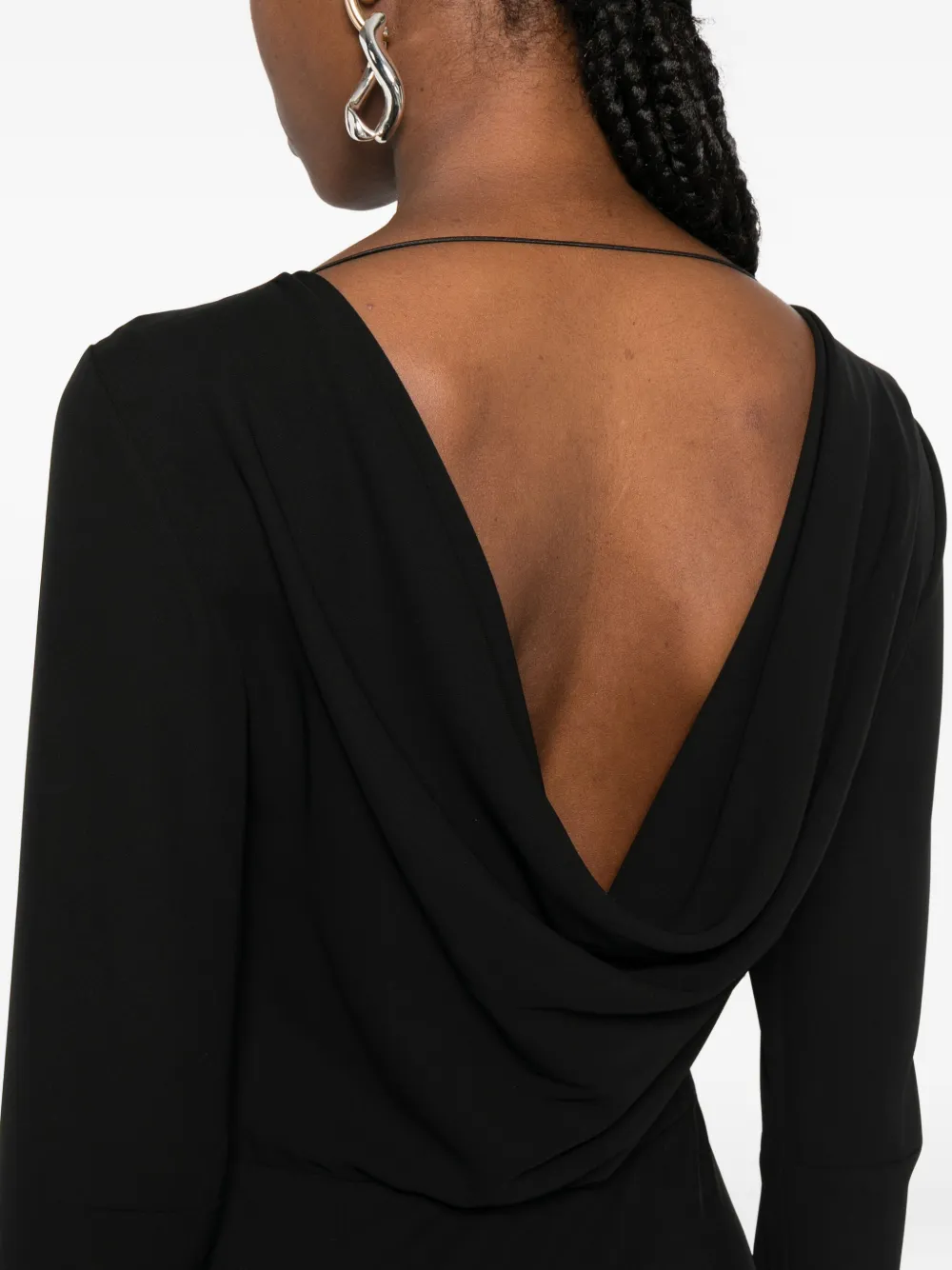 Patrizia Pepe Jurk met zijsplit Zwart