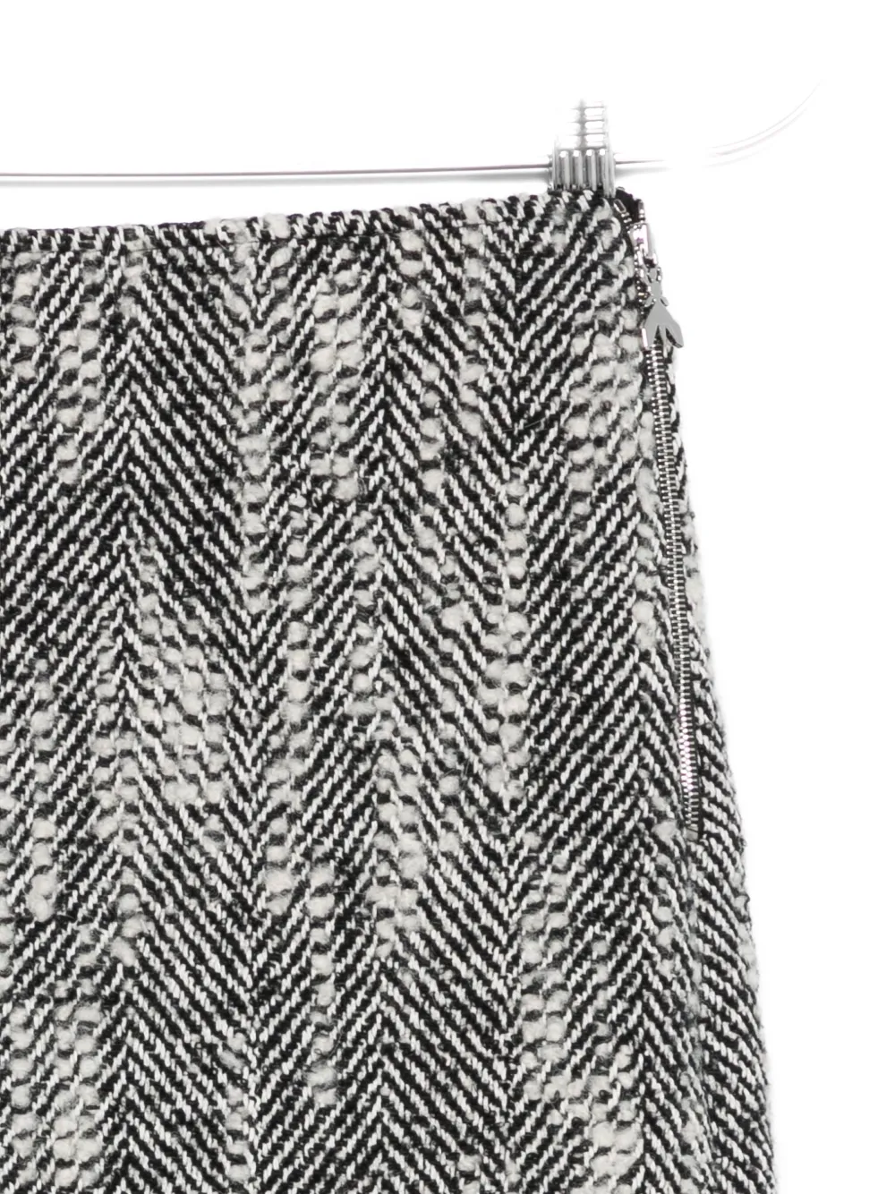 Patrizia Pepe Gemêleerde mini-rok met textuur Zwart