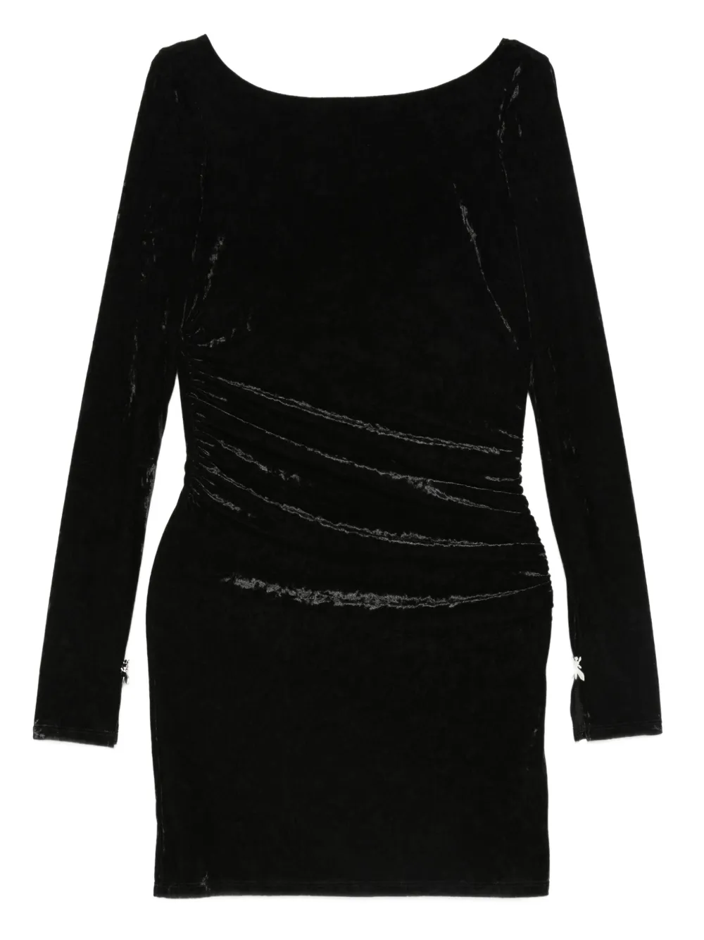 Patrizia Pepe ruched mini dress - Nero