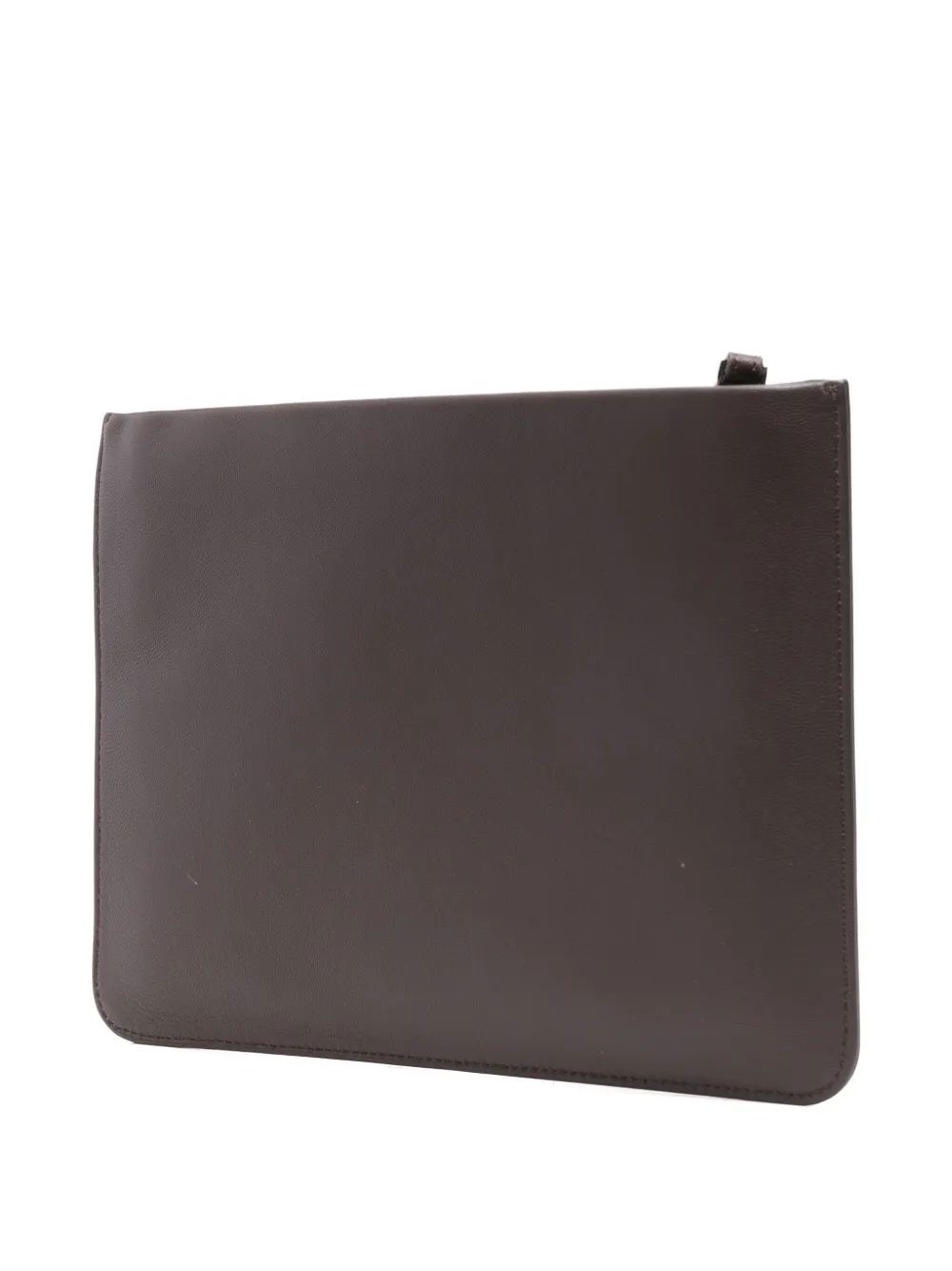 Patrizia Pepe leather clutch bag - Bruin