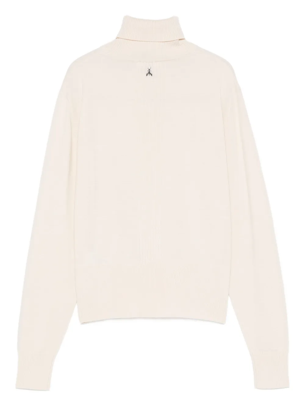 Patrizia Pepe Turtleneck Wool Sweater In Neutral