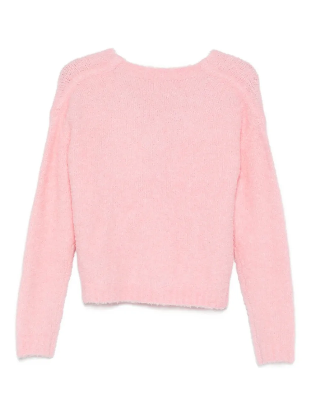 Patrizia Pepe Trui verfraaid met gedraaide details Roze
