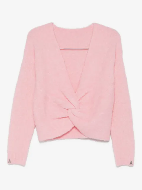 Patrizia Pepe twist-embellished jumper