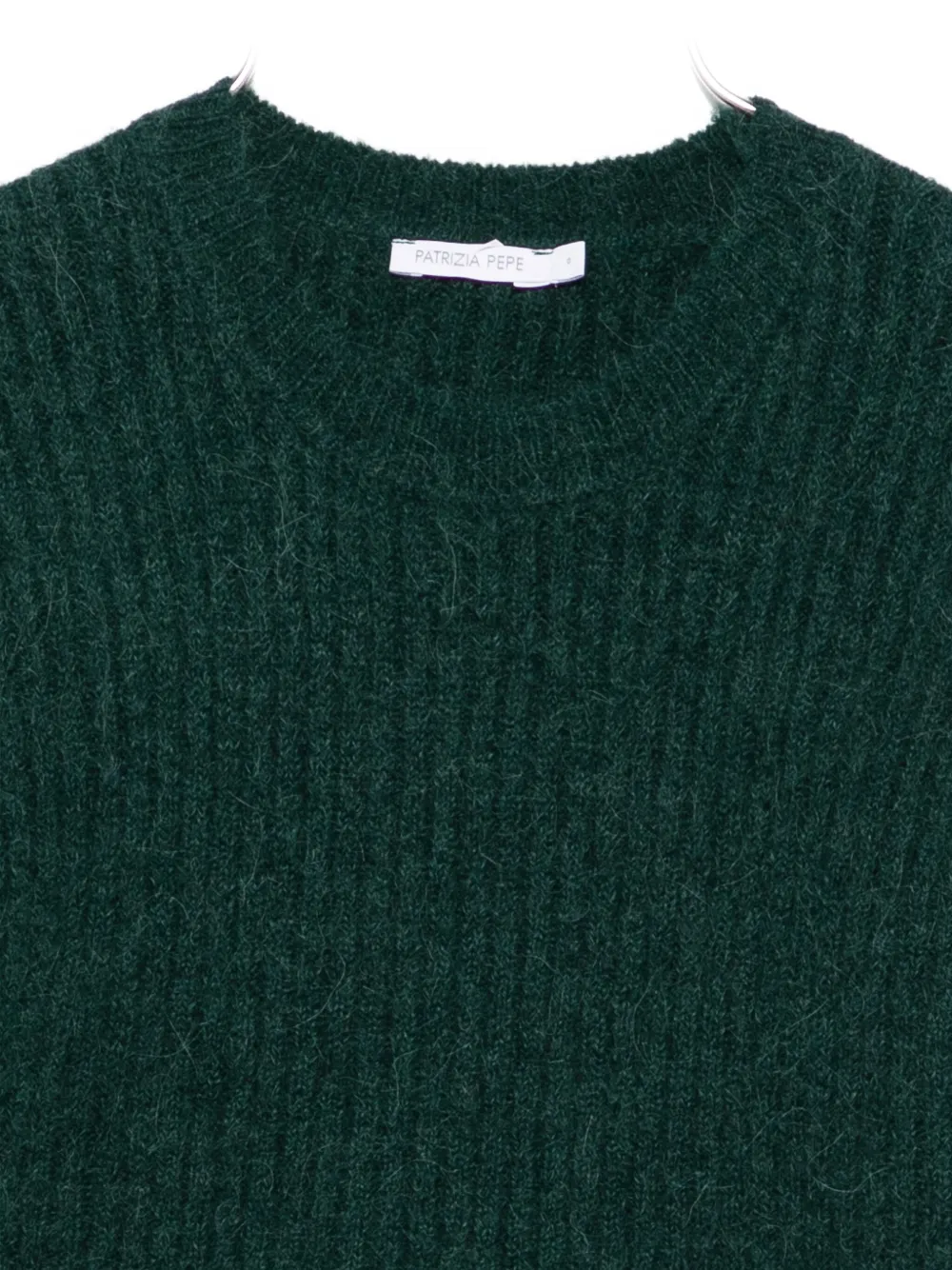 Patrizia Pepe Crew Neck Sweater In Green