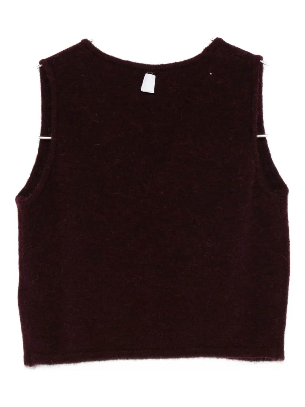 Patrizia Pepe Top met V-hals Bruin