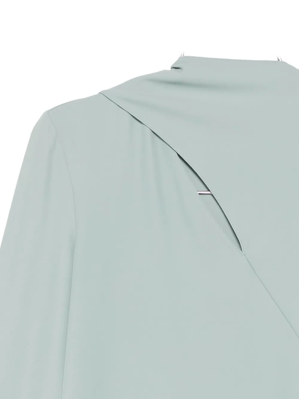 Patrizia Pepe Asymmetric Blouse In Green