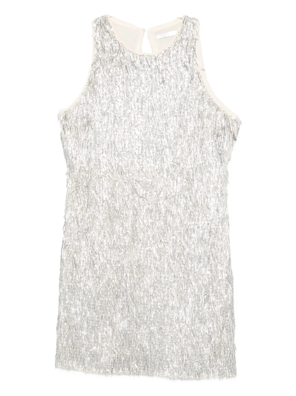 Patrizia Pepe sequin-embellished mini dress - グレー Patrizia Pepe sequin-embellished mini dress - グレー