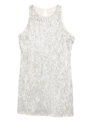 Fabiana Filippi sequin-embellished Knitted Dress | Neutrals