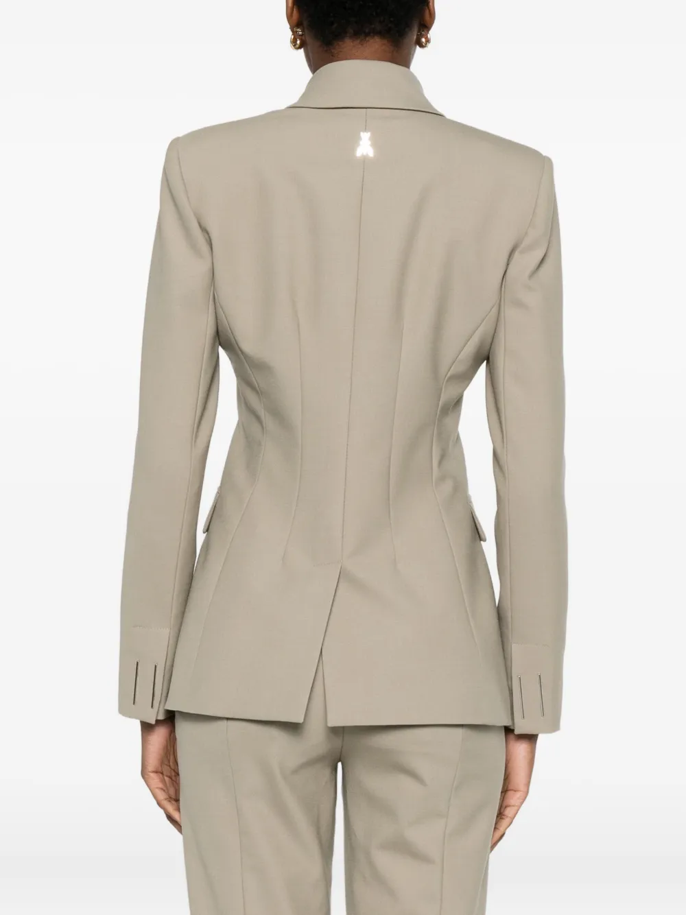 Patrizia Pepe Double-breasted Blazer In Neutral