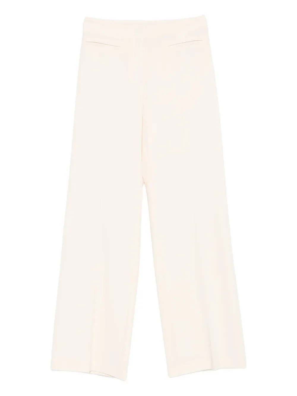 Patrizia Pepe High-waisted Flared Trousers In Neutral
