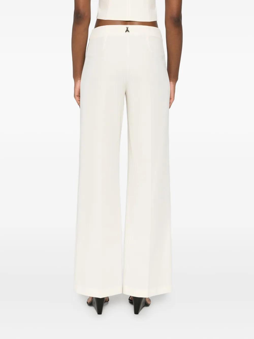 Patrizia Pepe High-waisted Flared Trousers In Neutral