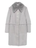 Patrizia Pepe faux fur reversible coat - Grey