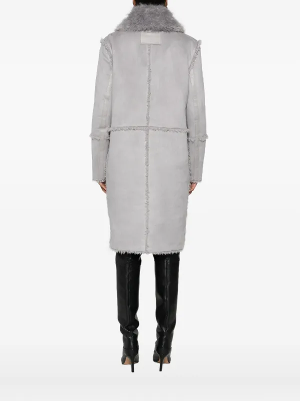 Patrizia Pepe リバーシブル エコファーコート | グレー | FARFETCH JP
