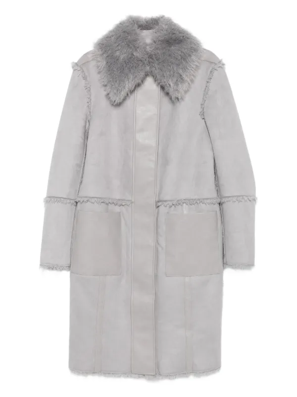 Patrizia Pepe リバーシブル エコファーコート | グレー | FARFETCH JP