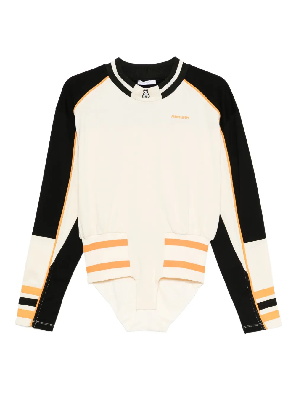 Patrizia Pepe stripe-detail top | Neutrals | Image 1