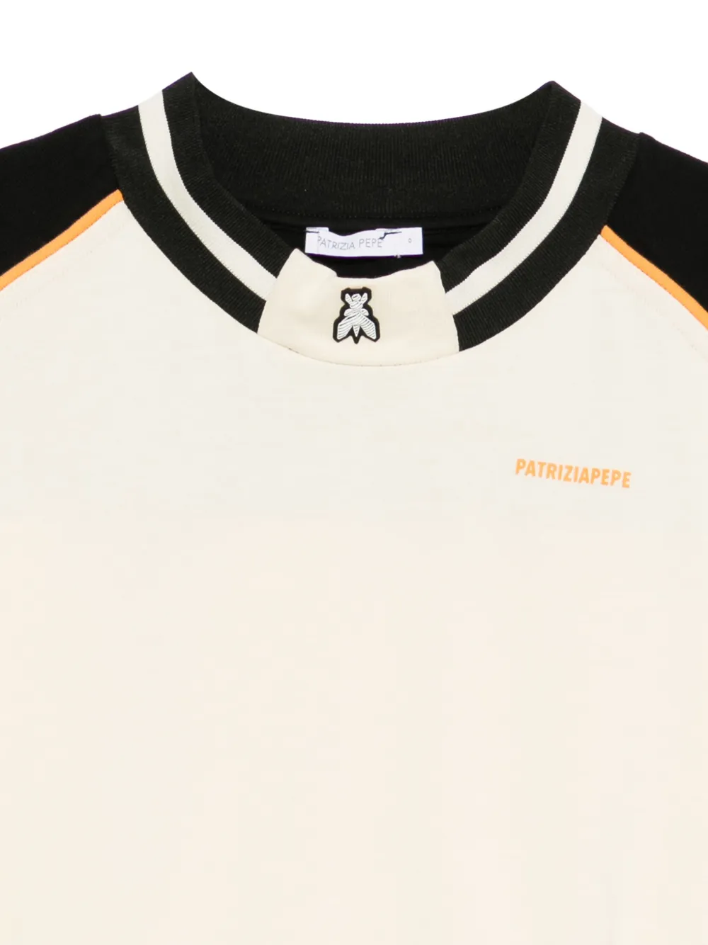 Patrizia Pepe Top met gestreept detail Beige