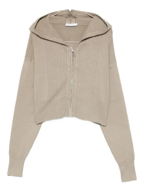 Patrizia Pepe hooded ribbed cardigan