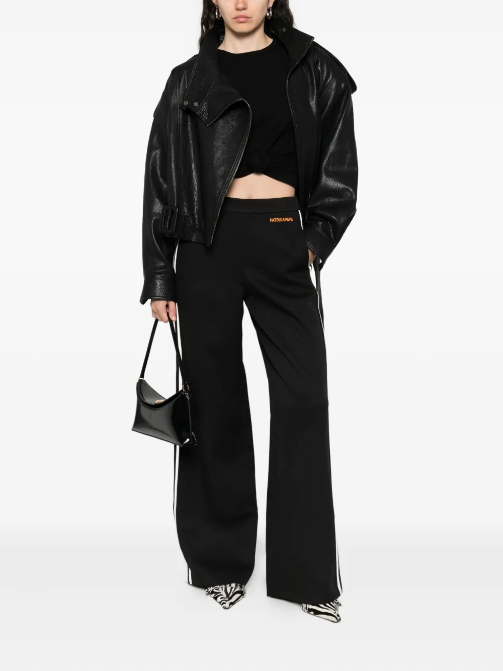 Patrizia Pepe wide-leg high-waisted trousers | High Waisted Pants | Image 2