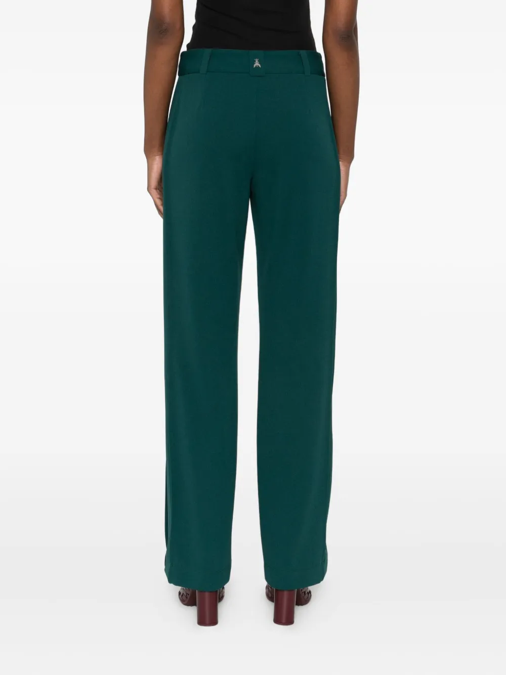 Patrizia Pepe Straight-leg Trousers In Green