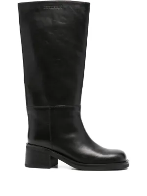 Geox Felicity knee-high Leather Boots | Black | FARFETCH RO