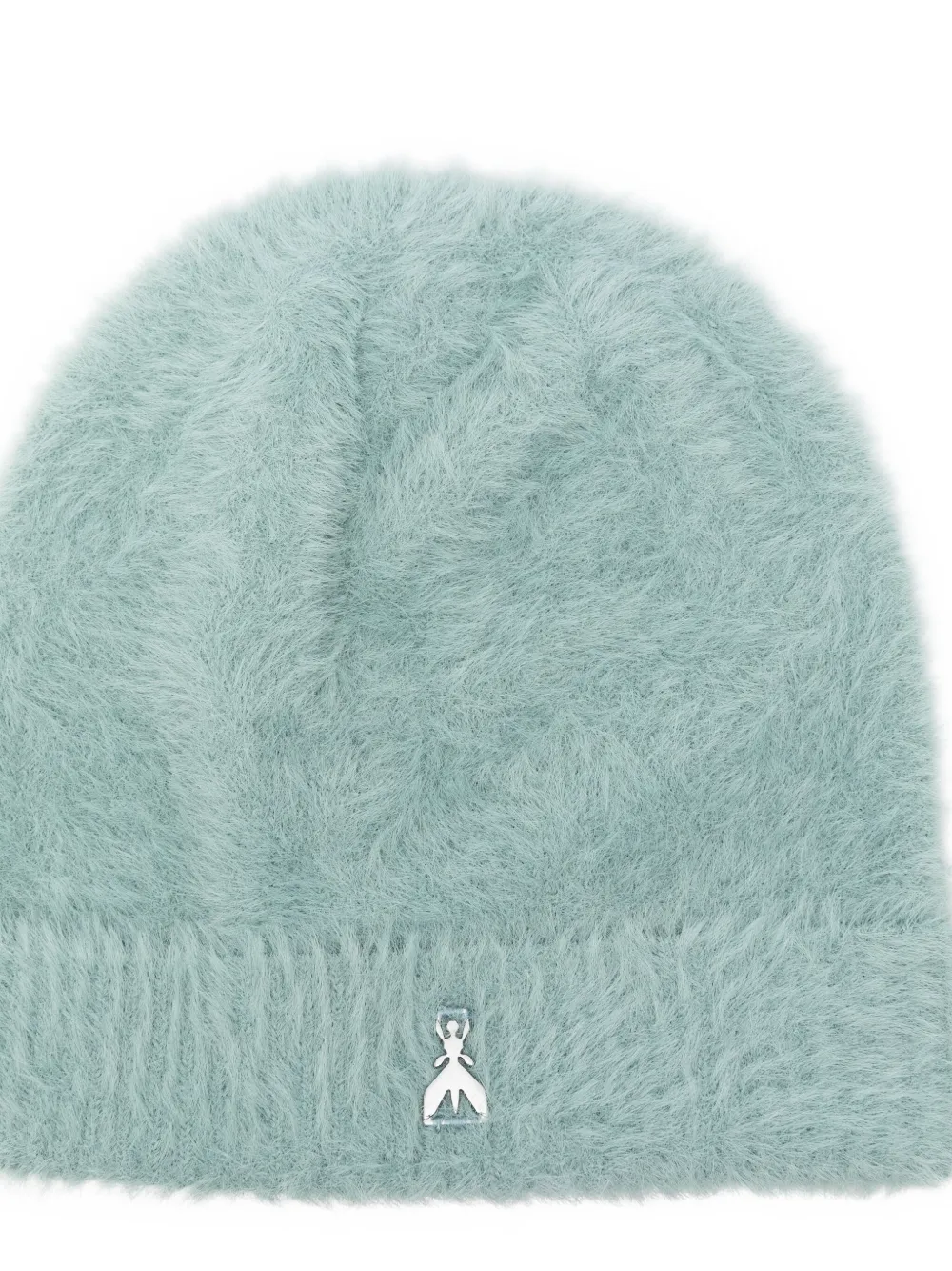 Patrizia Pepe Logo-plaque Beanie In Green