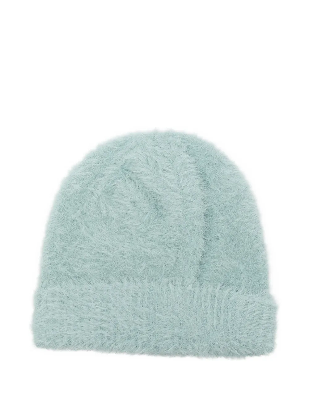 Patrizia Pepe Logo-plaque Beanie In Green