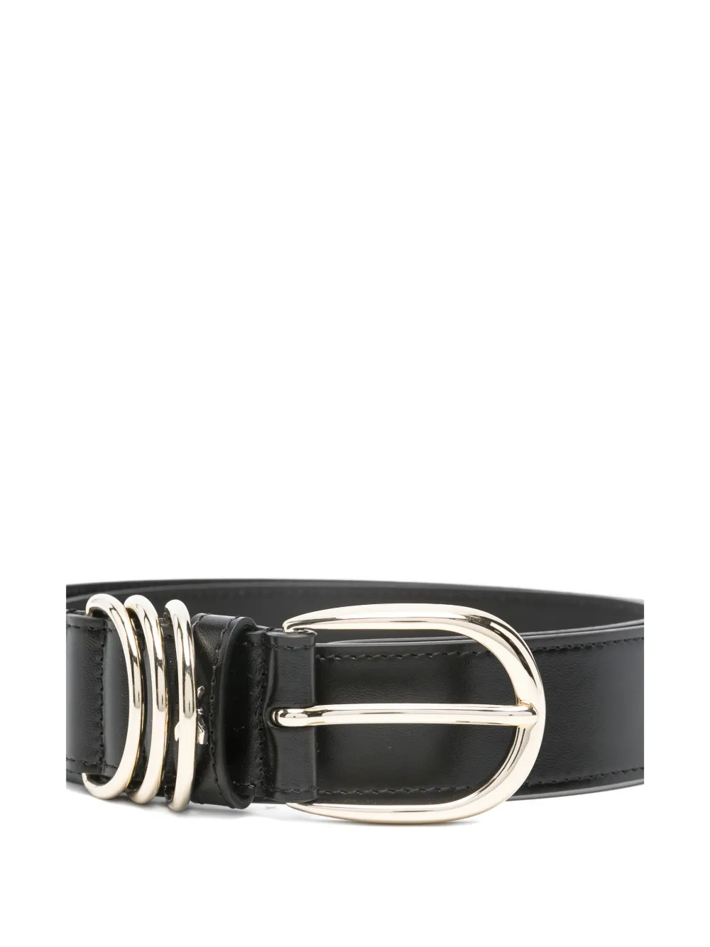 Patrizia Pepe Leather Belt In Black