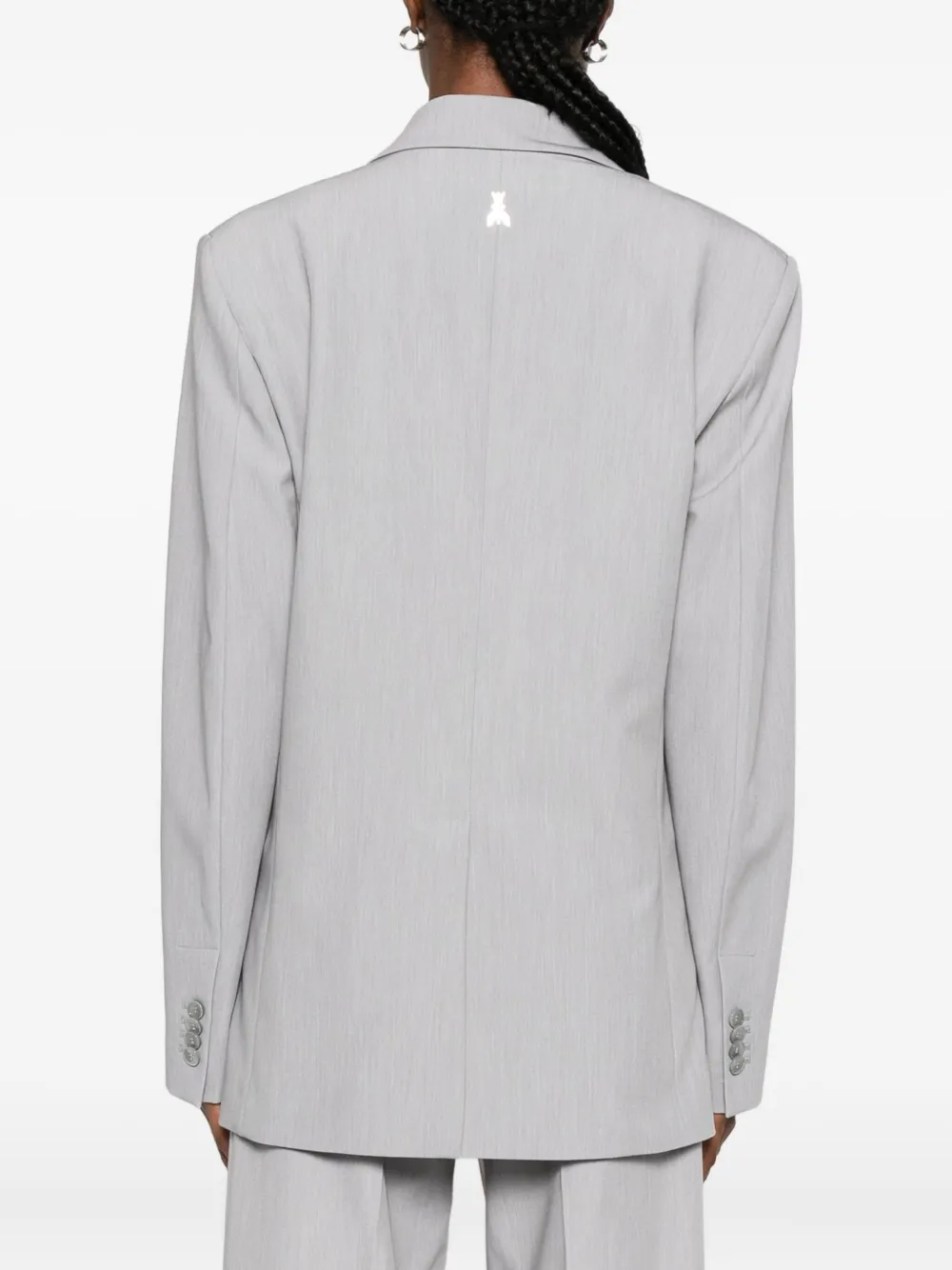Patrizia Pepe Essential Blazer In Gray